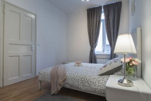 The master bedroom in Apartment Zlata, an apartment in Zagreb for tourists