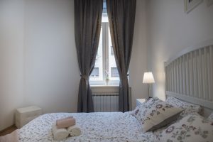 The master bedroom in Apartment Zlata, an apartment in Zagreb for tourists