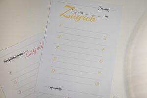 Guestbook papers in Apartment Zlata, an apartment in Zagreb for tourists