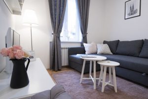 The living room in Apartment Zlata, an apartment in Zagreb for tourists