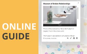 An excerpt from the online guide, in the form of an interactive online map, of Apartment Zlata, an apartment in Zagreb offering accommodation for tourists